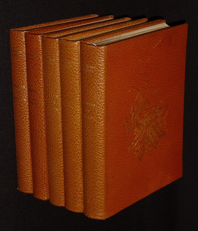 Chefs-d'oeuvres d'Alphonse Daudet (5 volumes) : Contes du lundi - L'Arlésienne / Le Trésor d'Arlatan - Sapho - Tartarin de Tarascon - Lettres de mon moulin