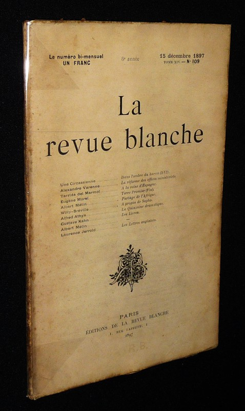 La revue blanche, tome XIV, n°109