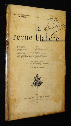 La revue blanche, tome XVI, n°120