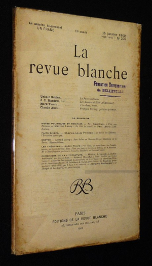 La revue blanche, tome XXVII, n°207