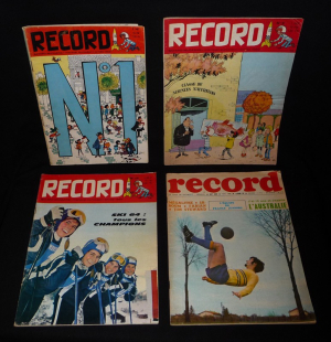 Lot de 4 numéros de "Record" (n°1, 9, 25 et 89)