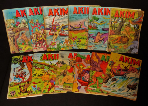 Lot de 12 numéros de "Akim"