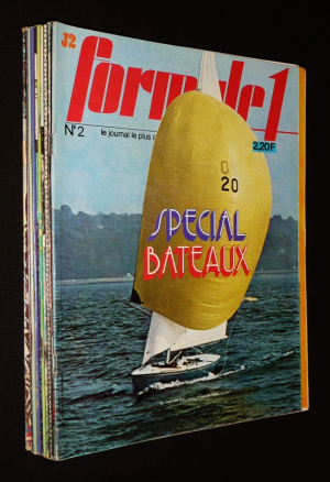 Lot de 10 numéros de "Formule 1" (Coeurs Vaillants) de 1974