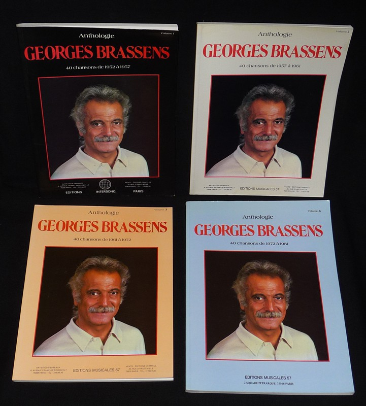 Anthologie Georges Brassens, Volumes 1 à 4