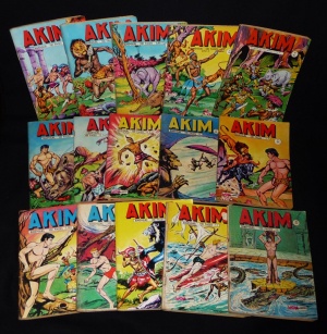 Lot de 15 numéros de "Akim" entre les n°201 et 279
