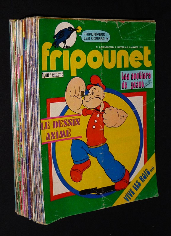 Fripounet, année 1974 (lot de 51 numéros)