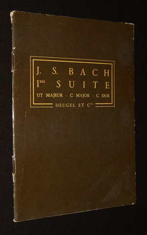 J. S. Bach : Iere suite en ut majeur, P. H. 75