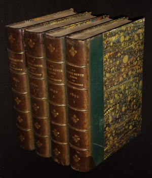 La Grande Revue Paris et Saint-Petersbourg (année 1890 complète en 4 volumes)