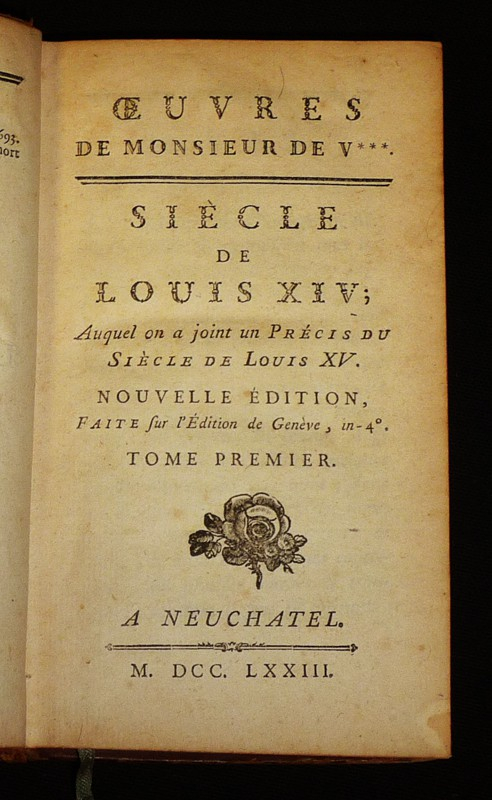 Siècle de Louis XIV (Tome 1)