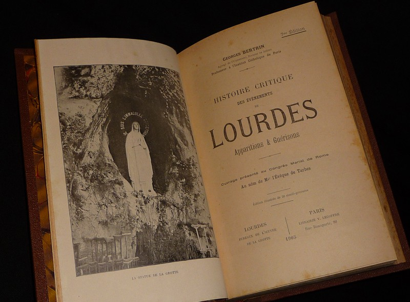 Histoire critique des événements de Lourdes : Apparitions et guérisons
