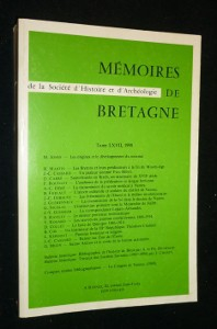 Mémoires de Bretagne de la Société d'histoire et d'archéologie, tome LXVII, 1990