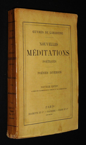 Nouvelles méditations poétiques. Poésies diverses