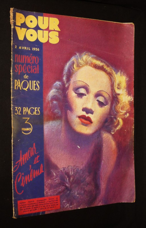 Pour vous (numéro spécial de Pâques, 2 avril 1936) : Amour et Cinéma