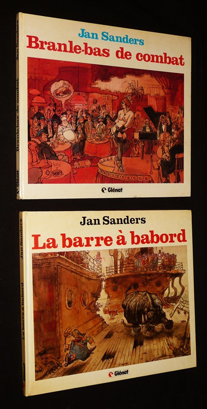 Lot de 4 ouvrages de Jan Sanders : Branle-bas de combat - La barre à babord - Les gars de la marine - Les vieux loups de mer