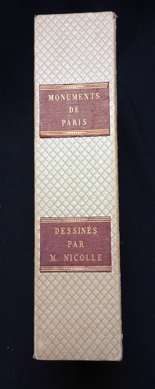 Monuments de paris en 1810. Cadeau de mariage de napoléon à l'impératrice Marie-Louise. aquarelles originales de victor jean nicolle.