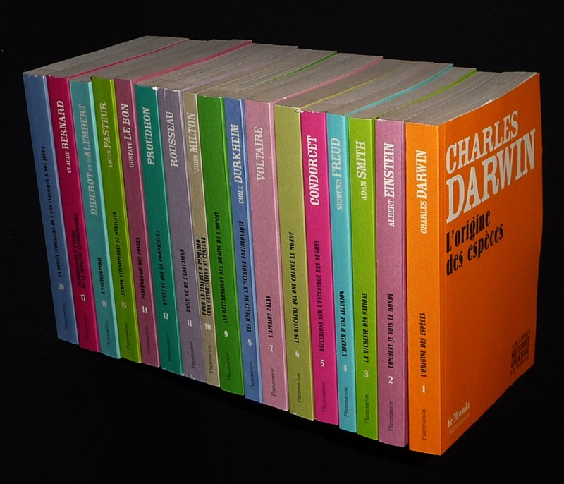 Les livres qui ont changé le monde (Le Monde/Flammarion, 17 volumes)