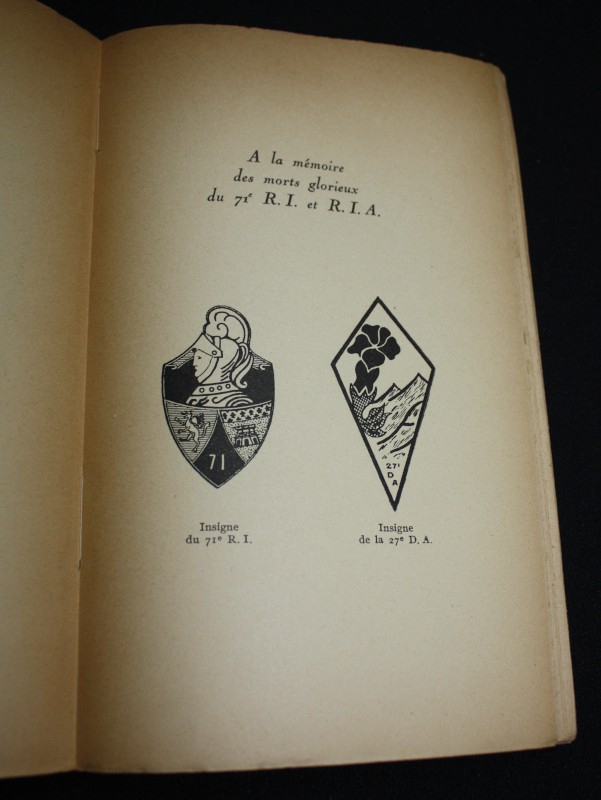 Les Etapes d'un régiment breton, le 71e R.I. et R.I.A.