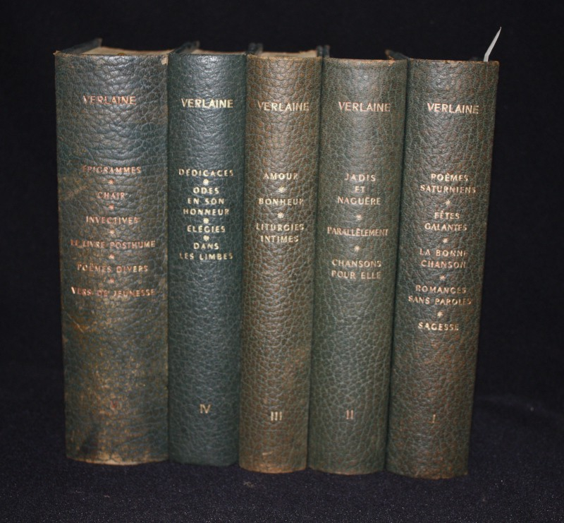 Oeuvres poétiques complètes de Paul Verlaine (5 volumes)