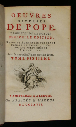 Oeuvres diverses de Pope, traduites de l'anglois (Tome 6)