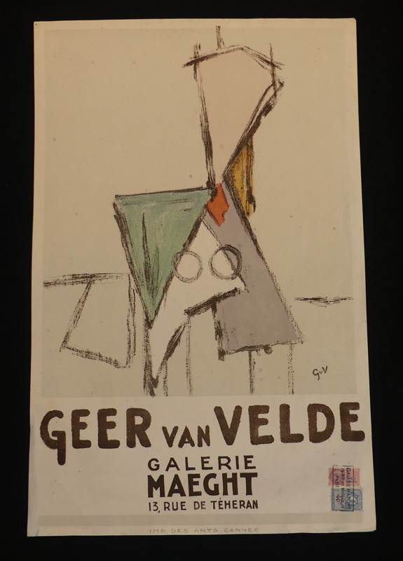 Affiche Galerie Maeght : Geer van Velde