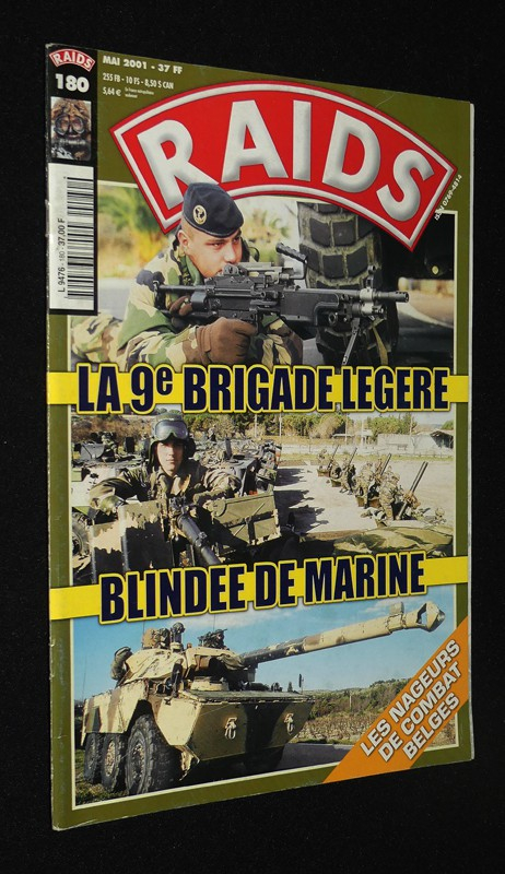 Raids (n°180, mai 2001 ) : la 9e Brigade Légère blindée de marine. Les nageurs de combat belges