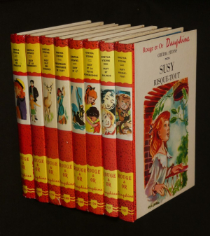 Lot des 8 premiers titres de la série "Susy" (Rouge et Or Dauphine)