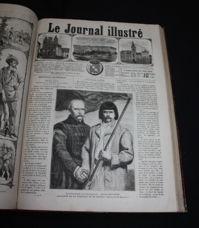le journal illustré, 1866, 1867 (quelques manques) et quelques numéros de 1864, 1868, 1869