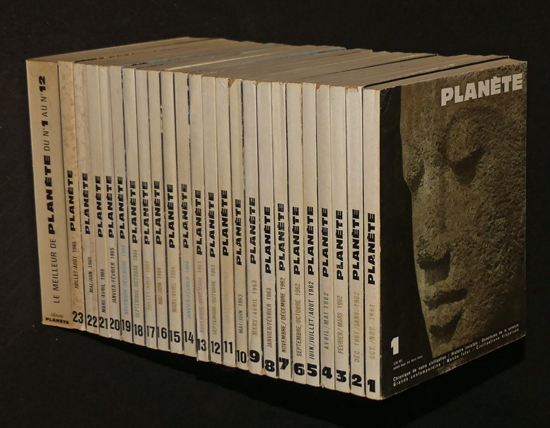 Planète, du n°1 (oct.-nov. 1961) au n°23 (juill.-août 1965) + Le Meilleur de Planète (24 volumes)