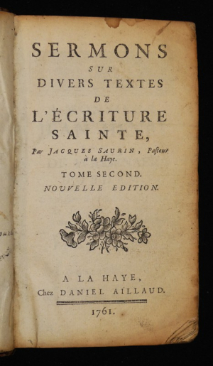 Sermons sur divers textes de l'écriture sainte (Tome 2)