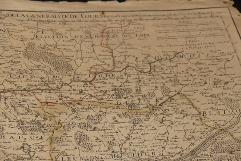 Carte particulière d'Anjou et de Touraine ou de la partie méridionale de la Généralité de Tours