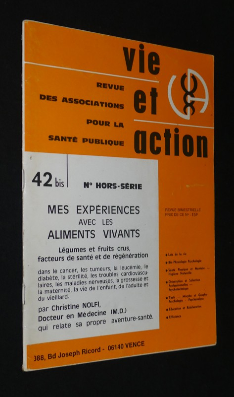 Vie et action n°42 bis (n° hors-série)