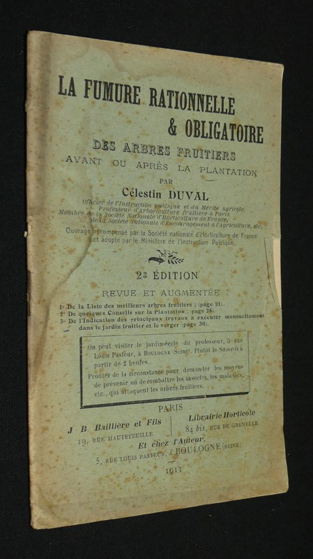 La fumure rationnelle et obligatoire des arbres fruitiers avant ou après la plantation
