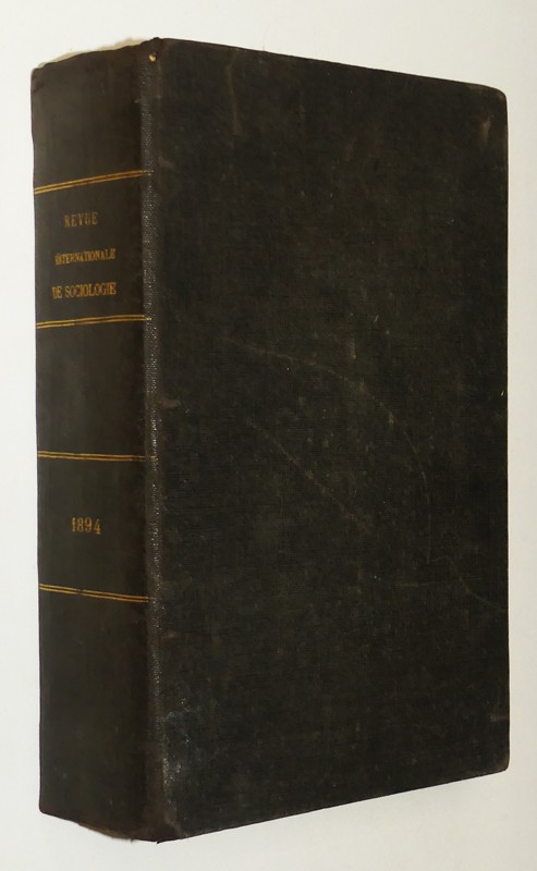 Revue internationale de sociologie, 2e année (12 numéros)