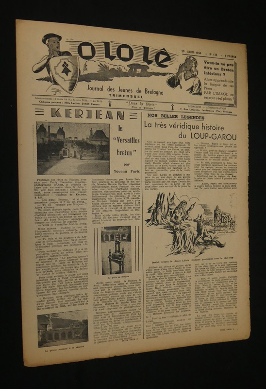 Ololê. Journal illustré des petits bretons (6 numéros : 14, 22, 112, 116, 114, 128)