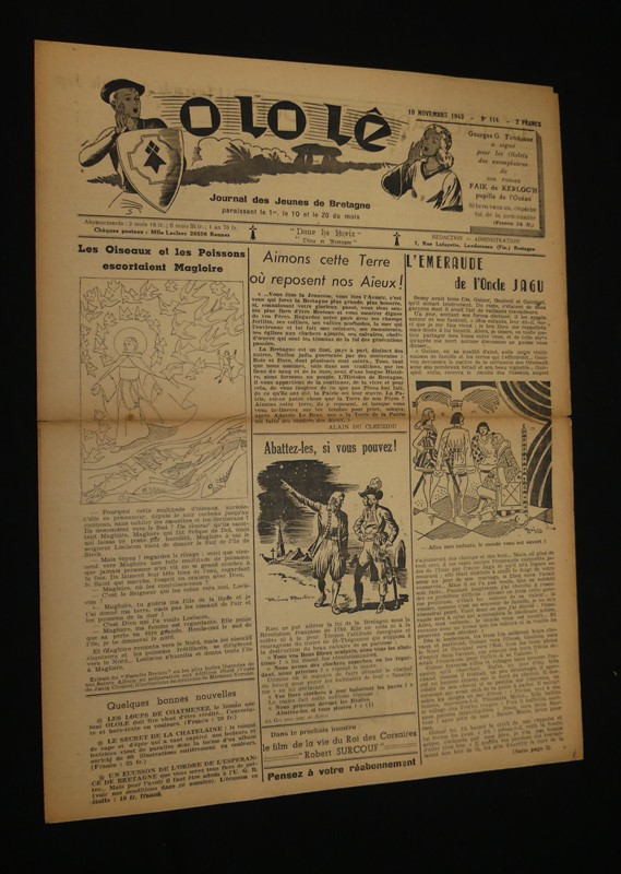 Ololê. Journal illustré des petits bretons (6 numéros : 14, 22, 112, 116, 114, 128)