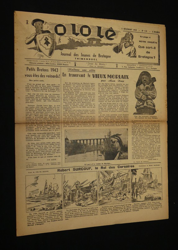 Ololê. Journal illustré des petits bretons (6 numéros : 14, 22, 112, 116, 114, 128)