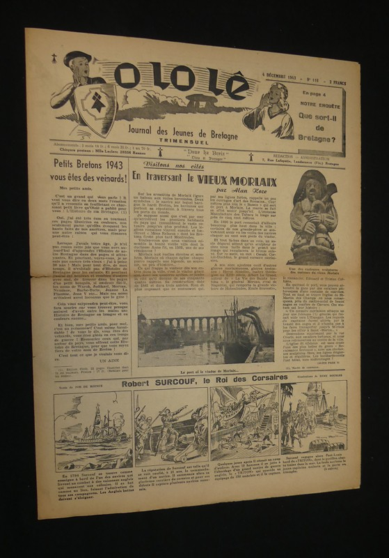 Ololê. Journal illustré des petits bretons (5 numéros : 14, 22, 114, 116)