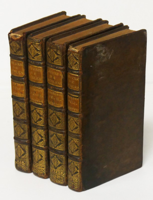 Oeuvres de Mr. Boileau Despreaux avec des éclaircissemens historiques donnez par lui-même (4 volumes)