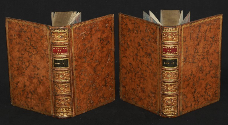 Les aventures de Télémaque fils d'Ulysse. Par M. de Fénélon. Imprimé par ordre du roi pour l'éducation de Monseigneur Le Dauphin (2 volumes)