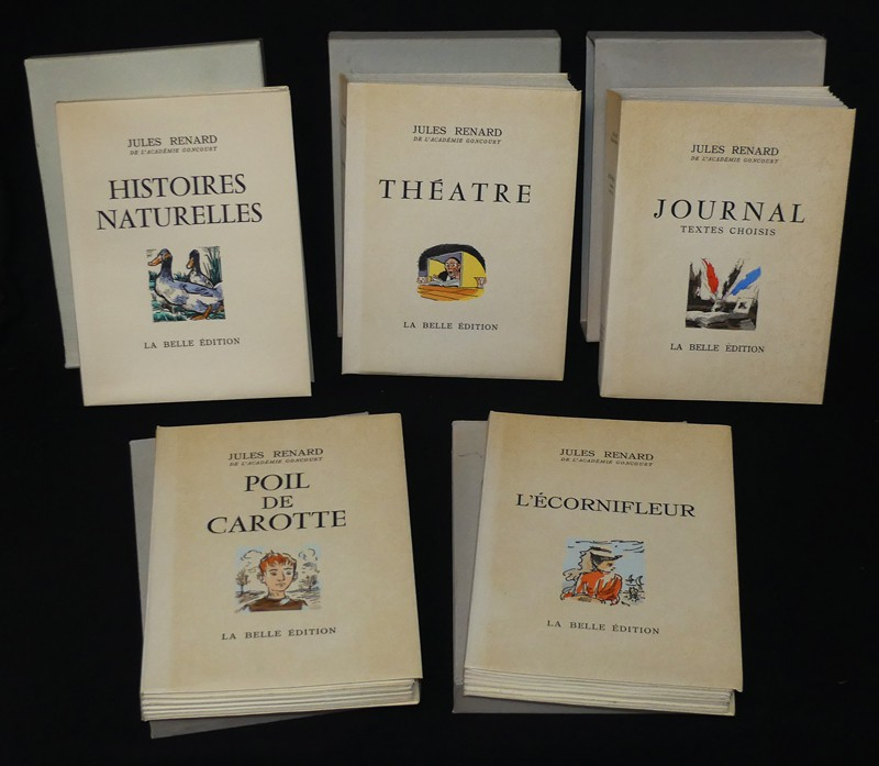 Oeuvres de Jules Renard  (5 volumes sur six)