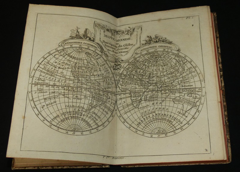 Atlas ou collection de cartes géographiques pour l'intelligence du voyageur françois ou la connoissance de l'ancien et du nouveau monde
