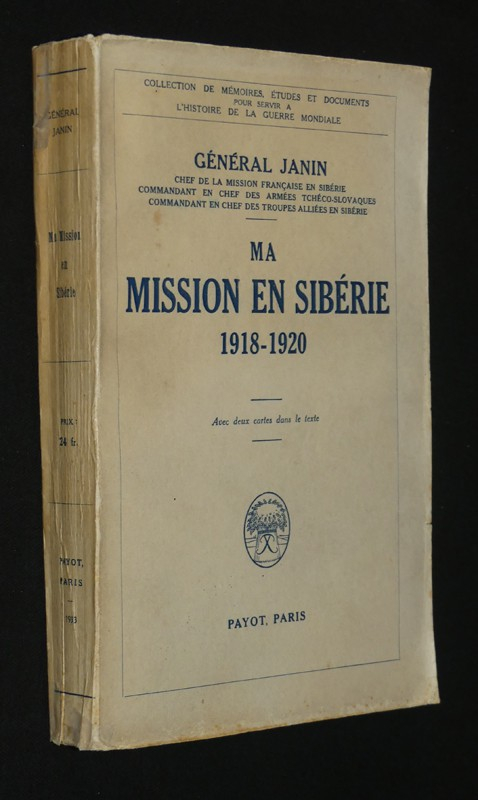 Ma Mission en Sibérie, 1918-1920