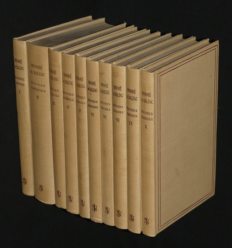 Oeuvres choisies de Balzac (complet en 10 volumes)
