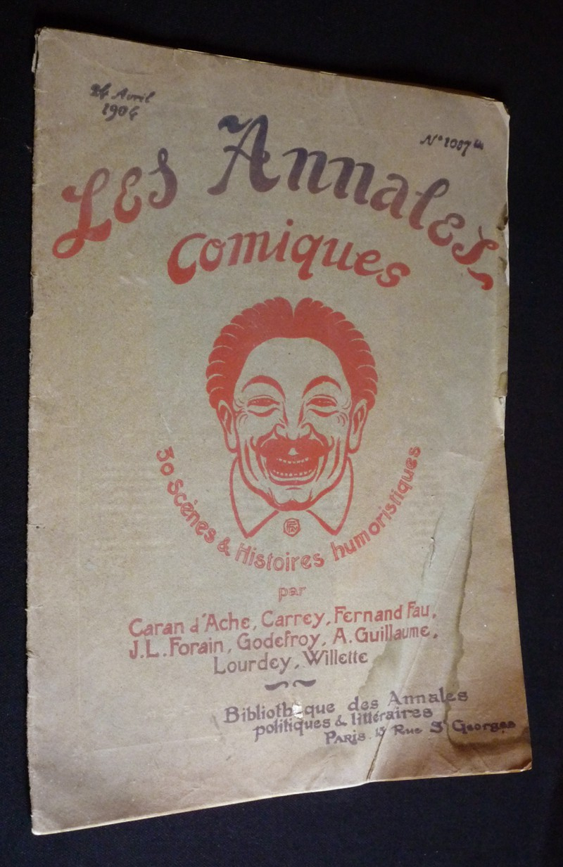 Les Annales comiques (n°1087 bis, 24 avril 1904) : 30 scènes et histoires humoristiques