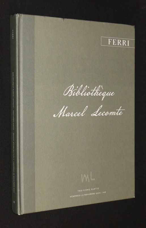 Ferri - Bibliothèque Marcel Lecomte (Troisième partie, vente du 22 novembre 2024)
