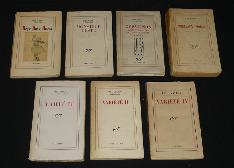 Degas Danse Dessin - Monsieur Teste - Eupalinos , l'âme et la danse, dialogue de l'arbre - Morceaux choisis - Variété - Variété II - Variété IV ( 7 volumes)