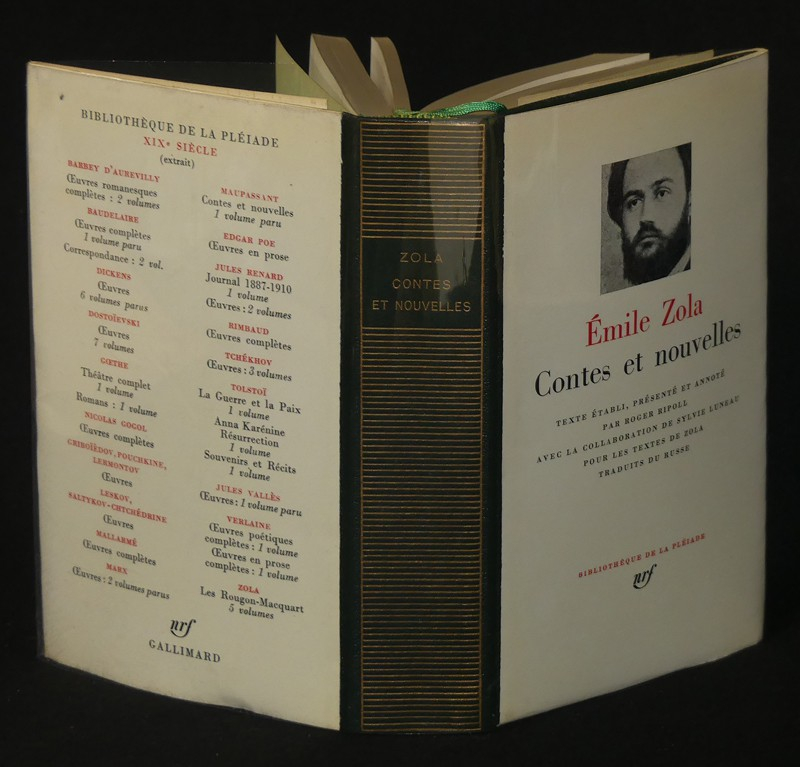 Contes et nouvelles de Emile Zola (Bibliothèque de La Pléiade)