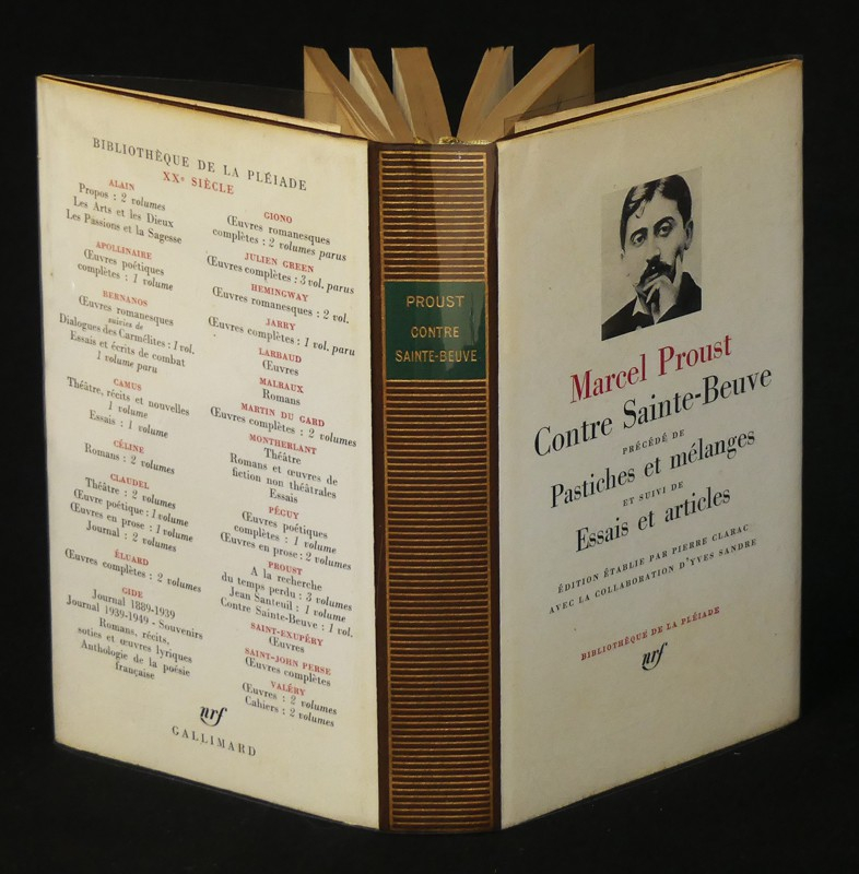 Contre Sainte-Beuve, précédé de Pastiches et mélanges, et suivi de Essais et articles (Bibliothèque de la Pléiade)