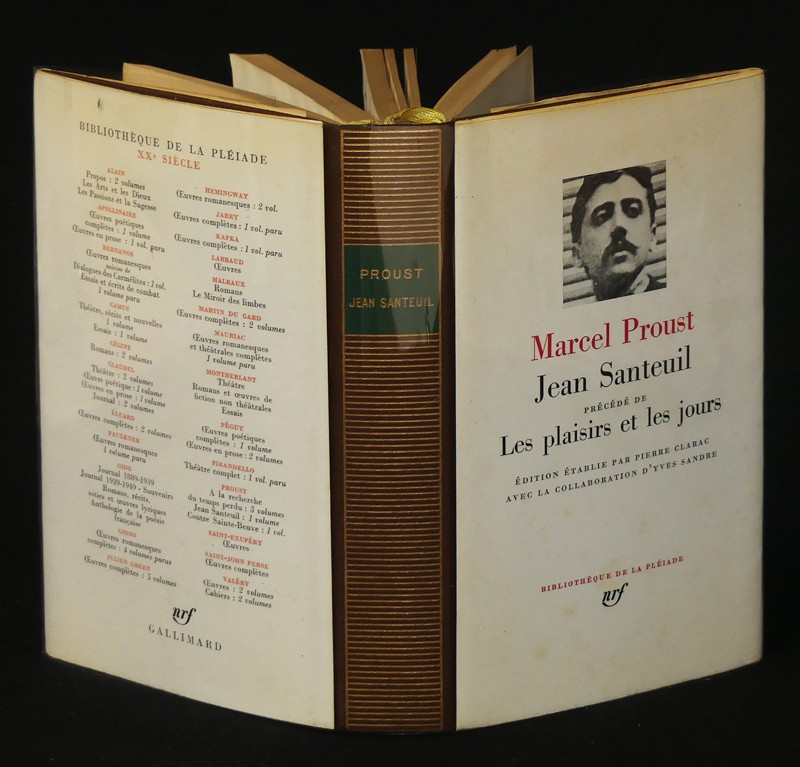 Jean Santeuil précédé de Les Plaisirs et les jours (Bibliothèque de la Pléiade)