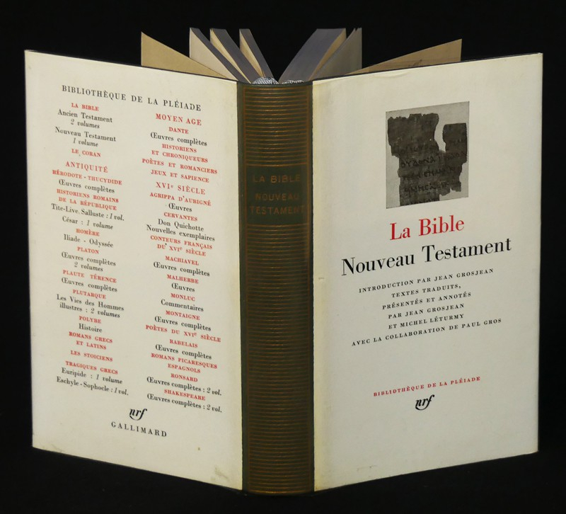 La Bible - Nouveau Testament (Bibliothèque de la Pléiade)
